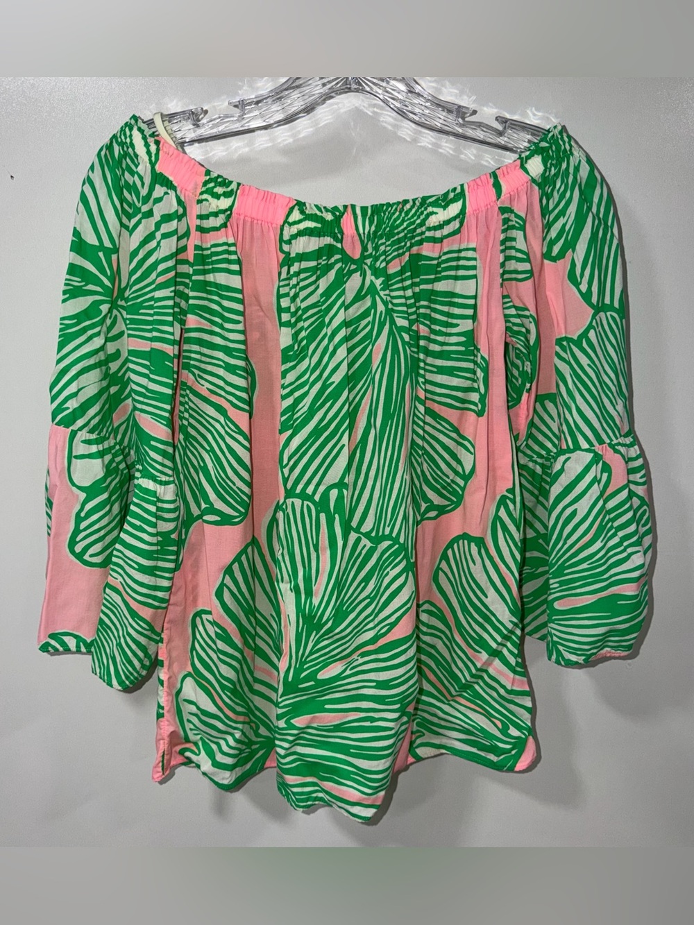 Lilly Pulitzer Nevie off-the-shoulder blouse
